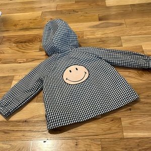 18-24 month Zara babygirl gingham windbreaker smiley face jacket